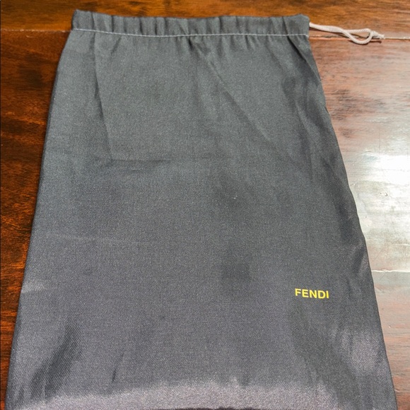 FENDI Fab Leather Crystal Mini Crossbody Bag - Picture 15 of 15